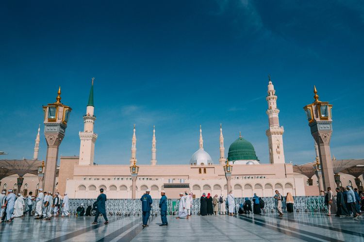 foto Kubah Hijau Masjid Nabawi 
