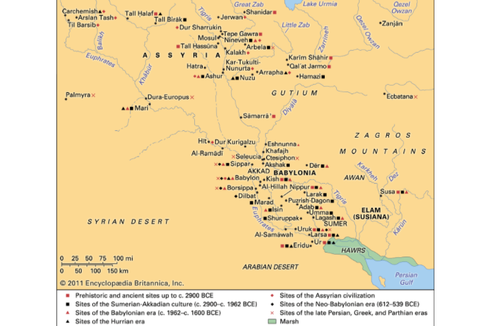 Assyria, Peradaban Lembah Sungai Eufrat dan Tigris