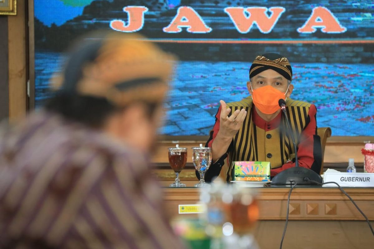 Gubernur Jateng Ganjar Pranowo dalam suatu kesempatan