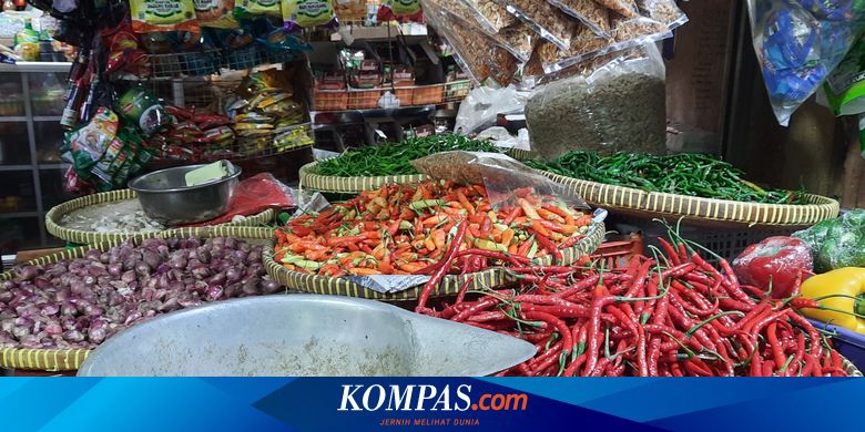 Pedagang Pasar Keluhkan Masih Tingginya Harga Cabai Rawit Merah - Kompas.com - Kompas.com
