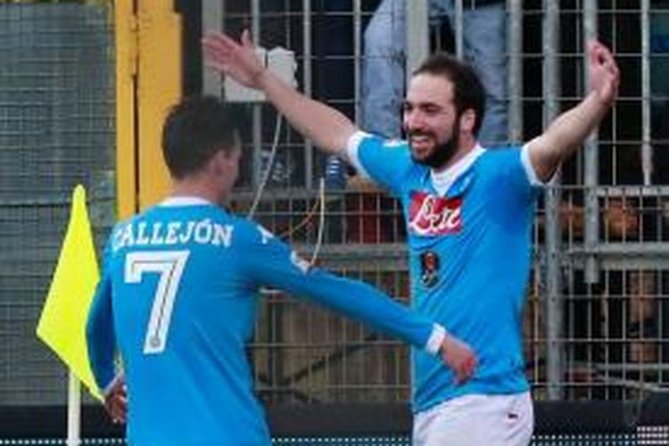 Gonzalo Higuain menjadi pendulang gol terbanyak Napoli sejauh ini pada musim 2015-2016. 