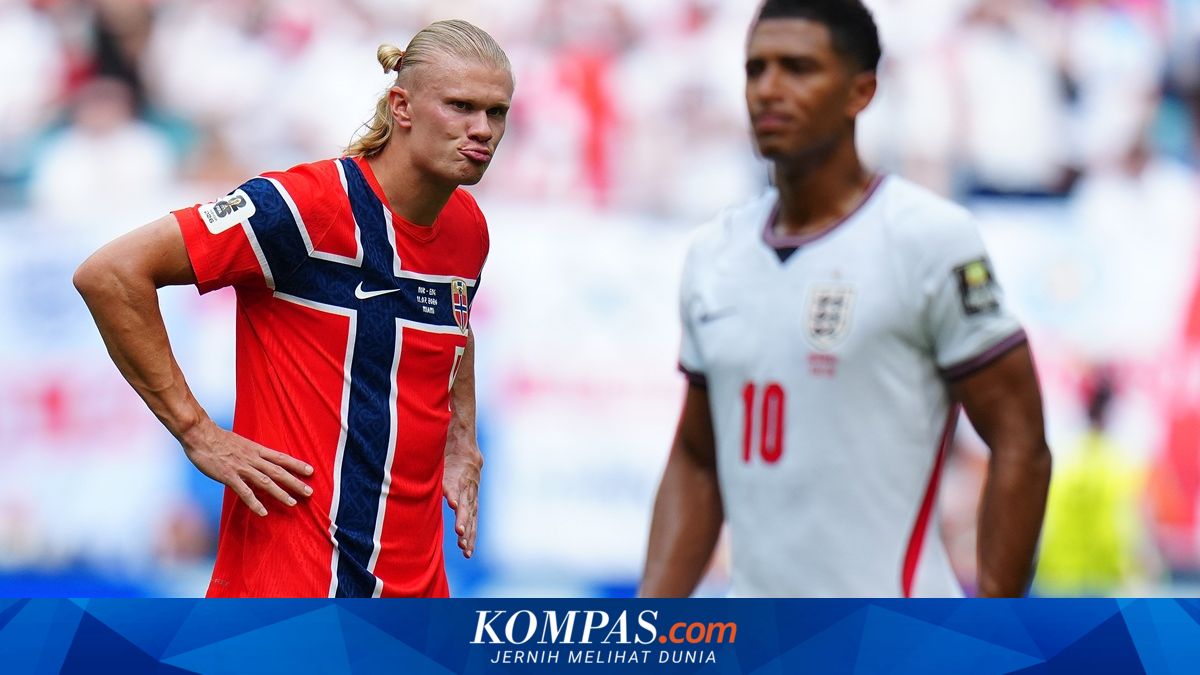 LIVE Norwegia Vs Inggris 1-2, Erling Haaland Ditarik Keluar!
