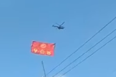 Ramai Video Helikopter Dibiarkan Berkeliling Kibarkan Bendera China, Ini Faktanya