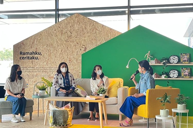 Talkshow yang diadakan oleh IKEA Indonesia dalam rangka meluncurkan kampanye Rumahku, Ceritaku, di IKEA Alam Sutera, Senin (26/9/22) 