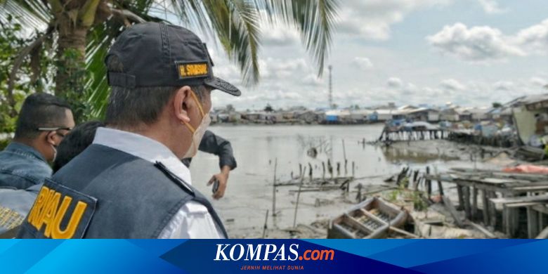 Sudah 20 Rumah Hancur akibat Abrasi di Indragiri Hilir, Gubernur Riau Janjikan Relokasi - Vimarsana News