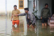 Akibat Tanggul Air PLTA, Warga Pinggiran Danau Laut Tawar Kebanjiran