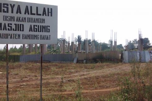 Sempat Mangkrak, Pembangunan Masjid Agung Rp 17 Miliar Dilanjutkan 
