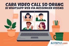 INFOGRAFIK: Cara Video Call di WhatsApp sampai 50 Orang