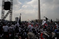 Massa Aksi Solidaritas Baitul Maqdis Penuhi Lapangan Monas
