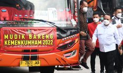 Mudik Aman dan Sehat, Kemenkumham Berangkatkan 800 ASN dengan 20 Unit Bus