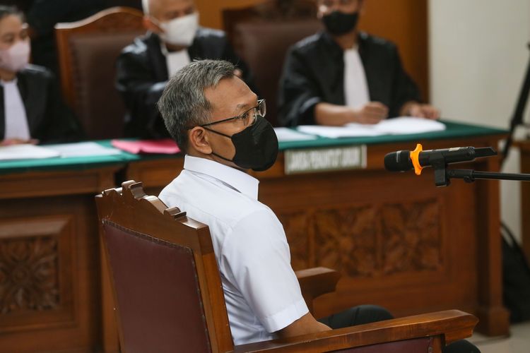 Foto stok: Terdakwa Agus Nurpatria menjalani sidang di Pengadilan Negeri (PN) Jakarta Selatan.