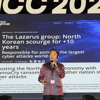 Founder and Group CEO VIDA Niki Luhur dalam National Cybersecurity Connect 2025.