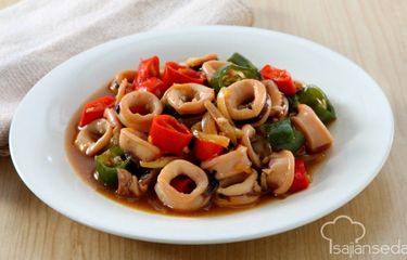 Resep Cumi Saus Tiram, Makanan Enak Masaknya Cepat