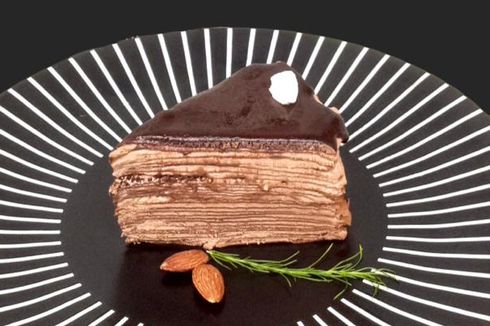 Resep Mille Crepes Cokelat Hazelnut, Ide Jualan Slice Cake Murah
