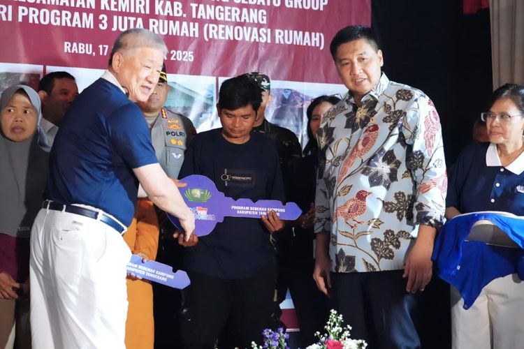 Aguan Tuntaskan Renovasi 115 Rumah di Tangerang