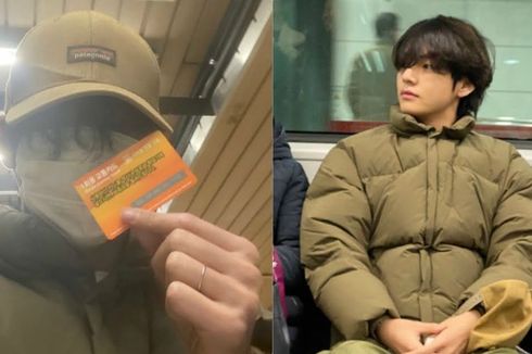 Naik Kereta Bawah Tanah, V BTS Kejutkan Penggemar