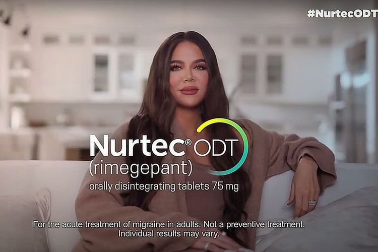 Khloe Kardashian dalam iklan Nurtec