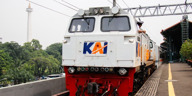 Ilustrasi kereta api. Diskon tiket kereta Lebaran 20 persen.