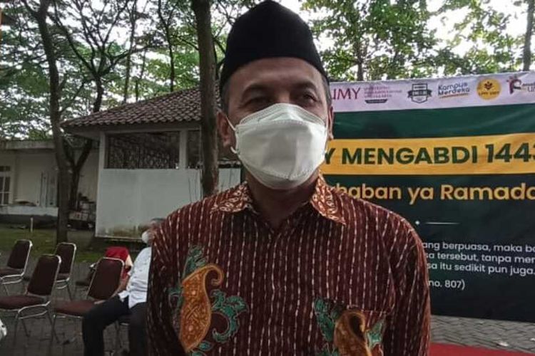 Agung Danarto Sekum PP Muhammadiyah ditemui di UMY, Sabtu (2/4/2022)