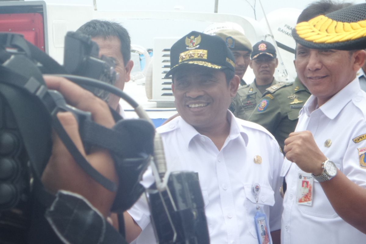 Plt Gubernur DKI Jakarta Sumarsono saat mendatangi Muserenbang Kepulauan Seribu, Rabu (22/3/2017)