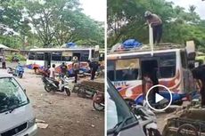 Video Viral Polisi Siram Sopir Bus dengan Minuman Beralkohol Sitaan hingga Kuyup