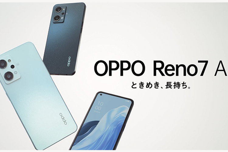 Oppo Reno 7 A telah resmi meluncur pertama kali di Jepang dengan harga 44.800 yen atau setara dengan Rp 4,97 juta (Sumber: GS Marena)