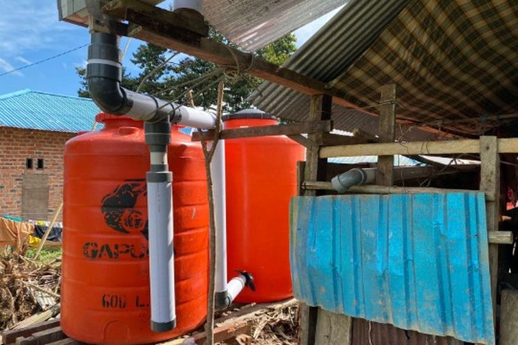Alat pemanen air hujan inovasi mahasiswa Institut Teknologi Kalimantan (ITK).