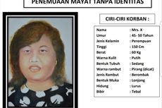 Ini Sketsa Wajah Perempuan yang Tewas Terikat di Bekasi Berdasarkan Hasil Autopsi 