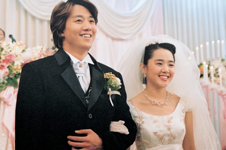 Pernikahan Park Sang Min (Kim Rae Won) dan Seo Bo Eun (Moon Geun Young) di drama My Little Bride