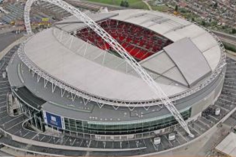 Stadion Wembley di London, Inggris.