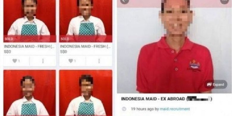 Perdagangan Pekerja Rumah Tangga (PRT) Indonesia di media sosial di luar negeri.