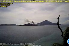 Gunung Anak Krakatau 2 Kali Meletus Setelah Sebulan Aktivitasnya Menurun