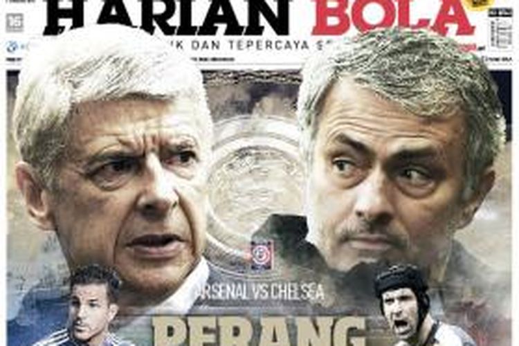 Cover Harian BOLA edisi Sabtu (1/8/2015).