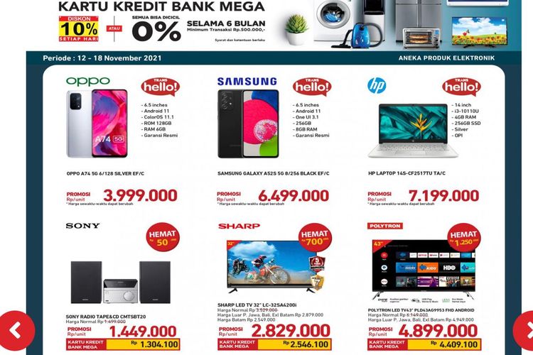 Katalog Promo Transmart periode 12-16 November 2021.