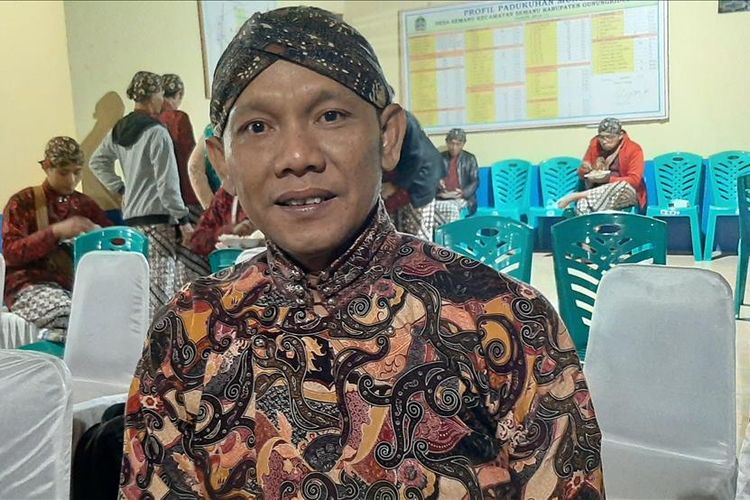 Seno Nugroho Saat di Dusun Munggi, Semanu Minggu (4/8/2019)