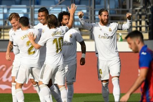 Real Madrid Vs Eibar, Los Blancos Menang dan Pangkas Jarak Poin dengan Barcelona