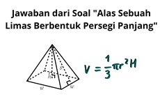 Jawaban dari Soal "Alas Sebuah Limas Berbentuk Persegi Panjang"