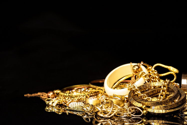 Ilustrasi emas perhiasan