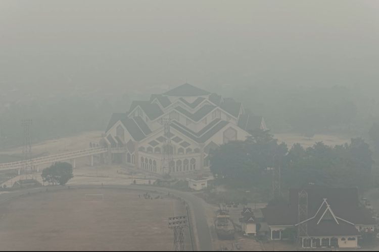 Kabut Asap Karhutla Makin Parah di Jambi, Warga Keluhkan Sesak Napas dan Mata Perih