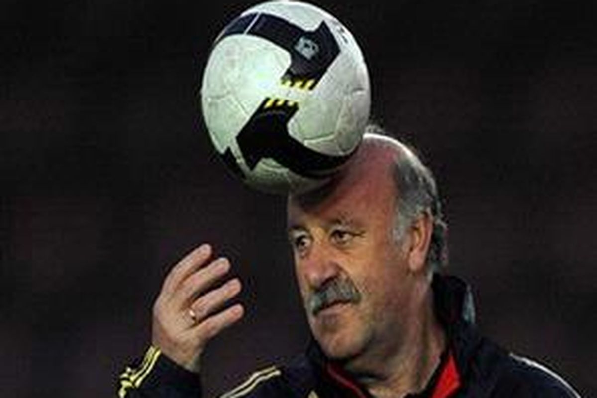 Pelatih Tim Nasional Spanyol, Vicente Del Bosque.