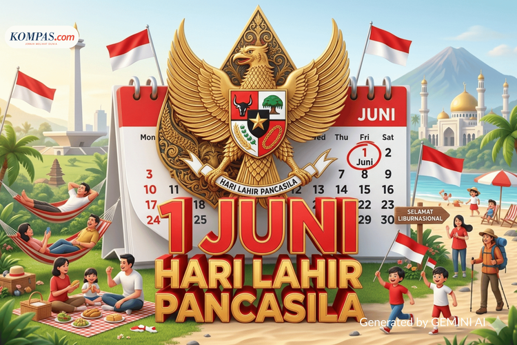Apakah Hari Lahir Pancasila 1 Juni 2026 Libur Nasional? Ini Penjelasannya