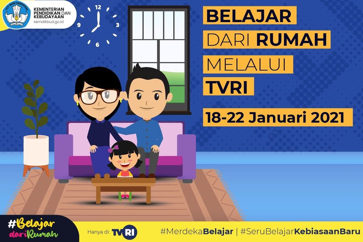 Jadwal Belajar dari Rumah melalui TVRI.