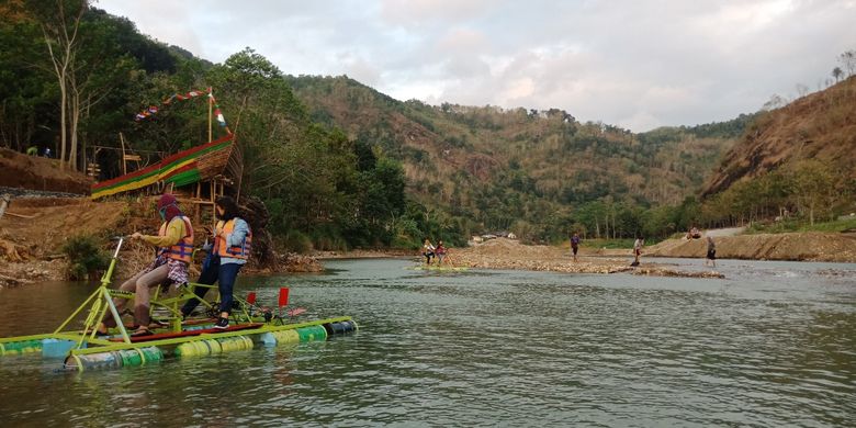 Tempat wisata di tengah perbukitan bernama Desa Wisata Srikeminut di Yogyakarta.