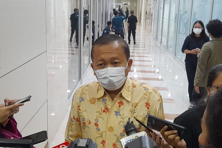 Anggota Komisi III DPR dari Fraksi PPP Arsul Sani di Kompleks Parlemen Senayan, Jakarta, Rabu 6/7/2022). 