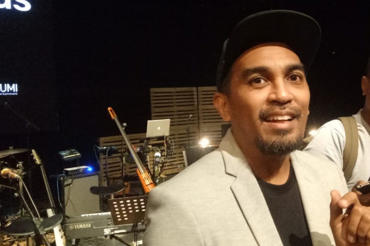 Penyanyi Glenn Fredly saat ditemui di gedung pertunjukan Salihara, Pasar Minggu, Jakarta Selatan, Kamis (28/2/2019).