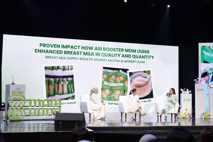 Brand lokal Mom Uung meluncurkan jurnal penelitian ilmiah yang mengungkap efektivitas ASI booster berbahan alami, Sabtu (11/10/2025).
