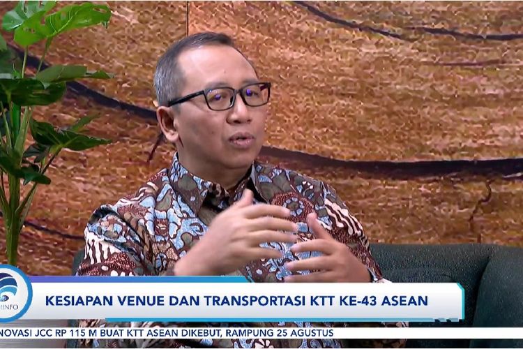 Sekretaris Kementerian Sekretariat Negara Setya Utama dalam talkshow bertajuk Kesiapan Venue dan Transportasi KTT ke-43 ASEAN yang ditayangkan di YouTube FMB9ID_IKP, Jumat (25/8/2023).