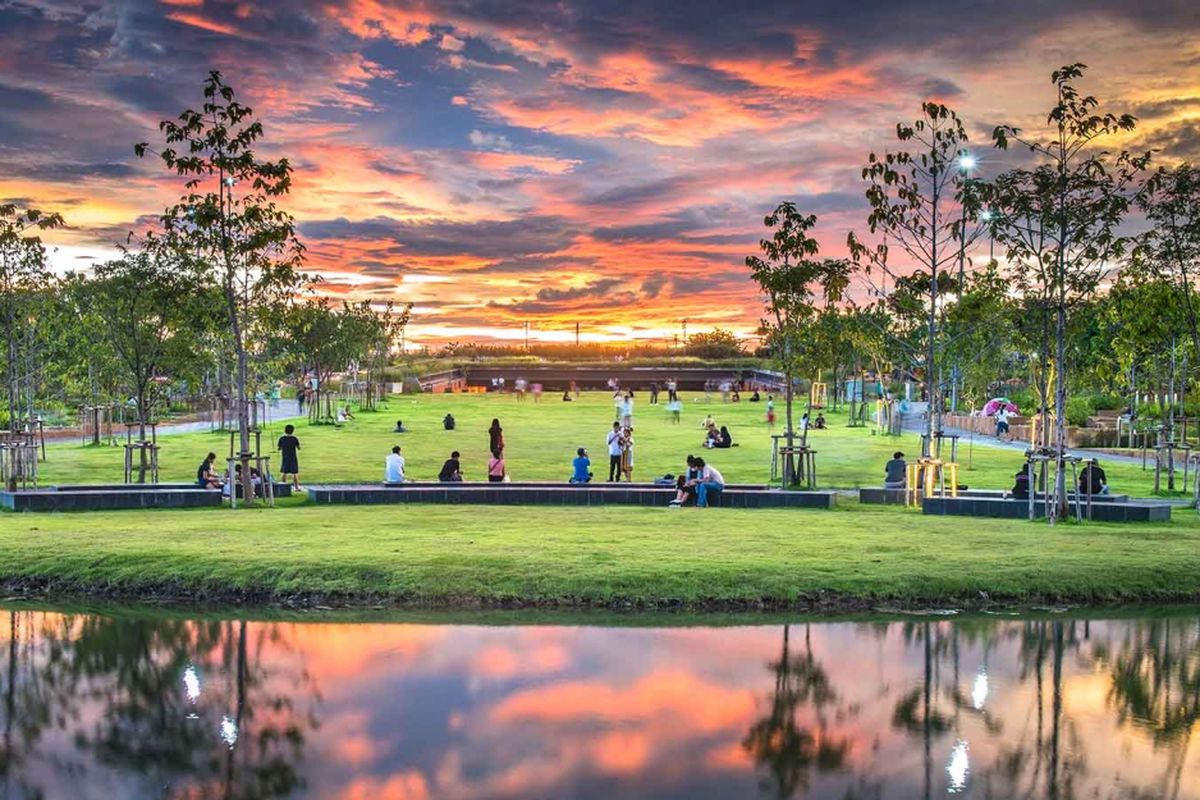 CU Centeenary Park dibangun untuk menyediakan ruang terbuka hijau dan sebagai perayaan hari jadi ke-100 universitas.