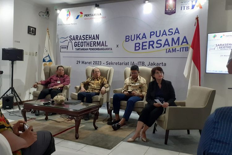 Sarasehan Geothermal di Sekretariat IA-ITB, Jakarta, Rabu (29/3/2023)