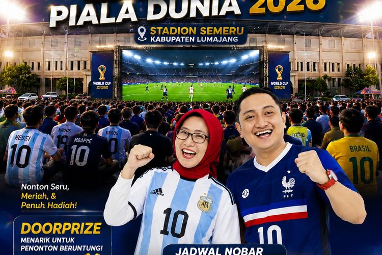 Semi Final Piala Dunia 2026, Pemkab Lumajang Gelar Nobar Gratis, Ada Hadiah untuk Warga